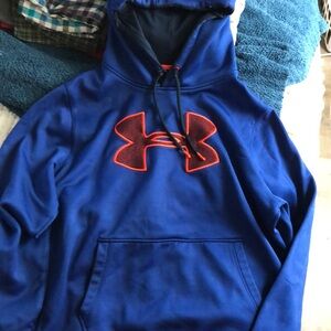 Under Armour Blue Hoodie with Iconic Logo